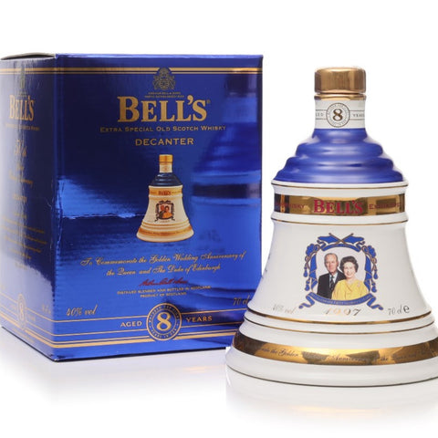 Bell's Decanter Queens 50th Golden Wedding Anniversary Whisky 8 Year Old