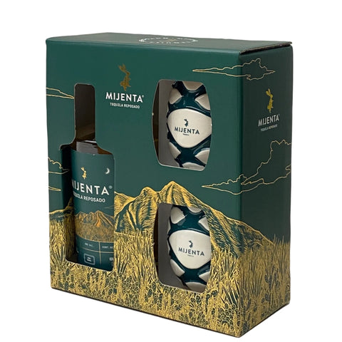 Mijenta Reposado Gift Pack with 2 Glasses 70cl